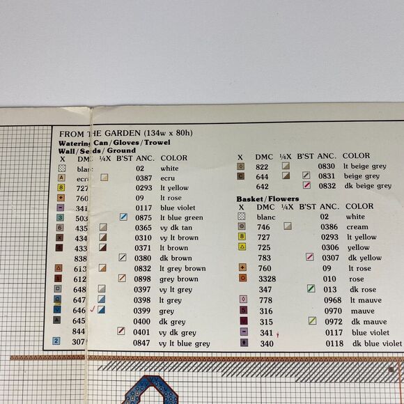 VTG 1987 Leisure Arts Yesterday's Garden Cross Stitch Leaflet 552 Book 10 - Picture 9 of 11